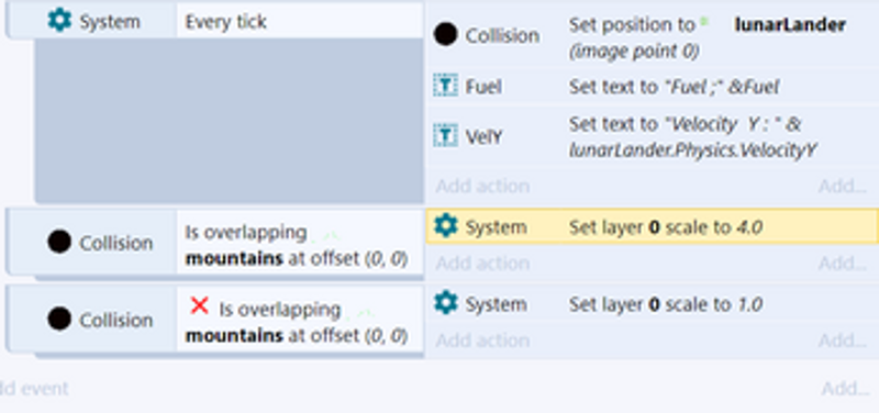 lunar lander project screenshot