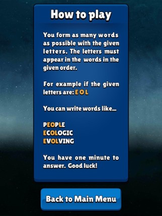 LetterSpotting screenshot