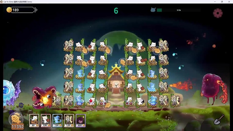 Cat Vs Slime 猫咪大战史莱姆 screenshot