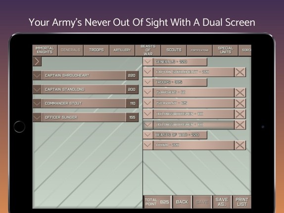 Codex Commander - Army Builder Image