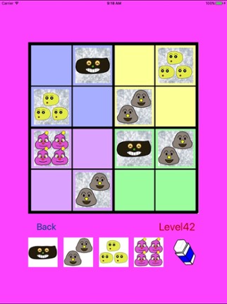 Easy SUDOKU with Faces!? 4x4,6x6,7x7 screenshot