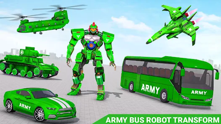 Army Bus Robot Car Game 3d screenshot
