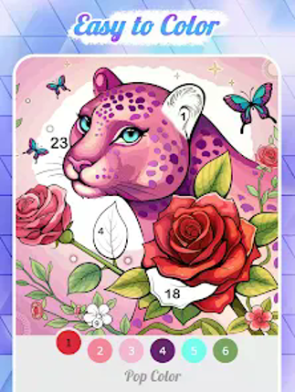 Pop Color - Paint by number screenshot