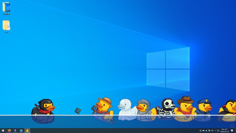Tiny Ducks: Desktop Bath screenshot