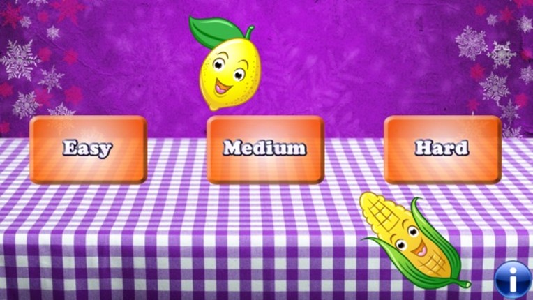 Fruits and Vegetables for Toddlers and Kids : discover the food ! FREE app screenshot