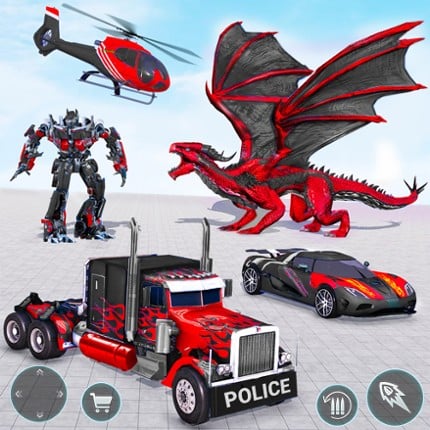 Dragon Robot Car Games 3d Image