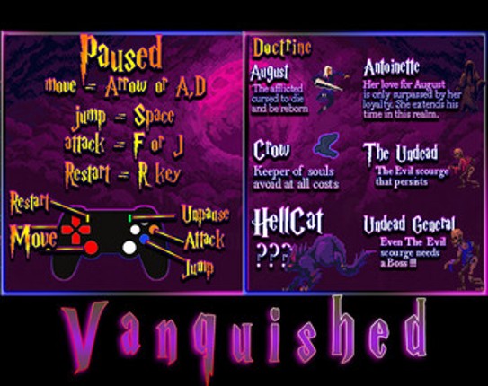Game Dev TV Game Jam - Post Jam release   Vanquished Image