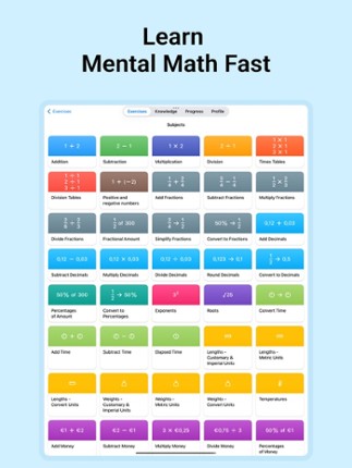 Mental Math Games & Practice screenshot