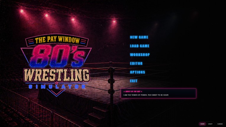 The Pay Window: 80s Wrestling Simulator Image