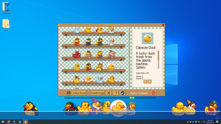 Tiny Ducks: Desktop Bath screenshot