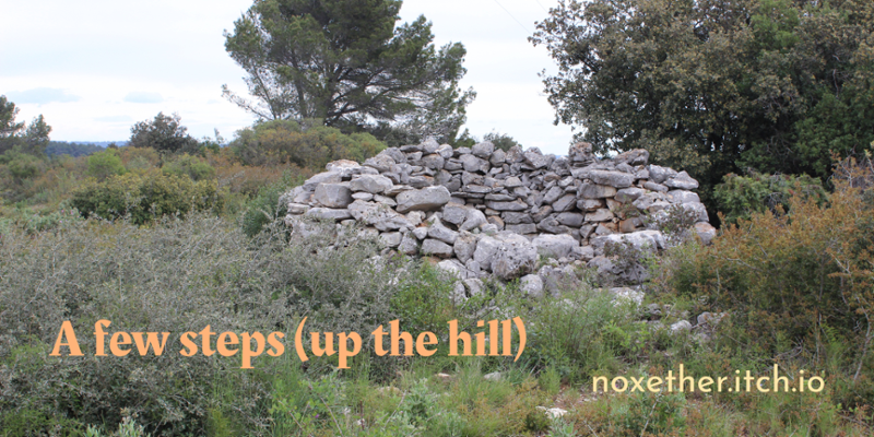 A few steps (up the hill) Image