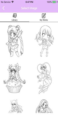 Anime & Manga Coloring Book Image