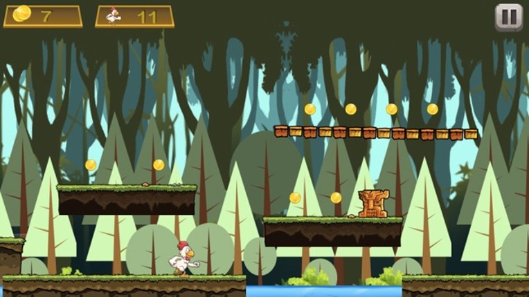 Brave Chicken Run - The Hero Runner To Grab Golds Game screenshot
