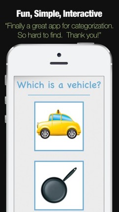 Categories - Categorization Skill Development App screenshot