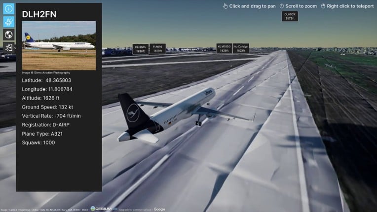 FlightTracker3D screenshot