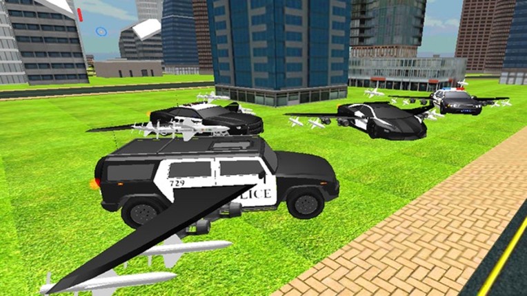 Flying Police Car 3D Driver – Reckless Chasing of Mafia Gangster Auto screenshot