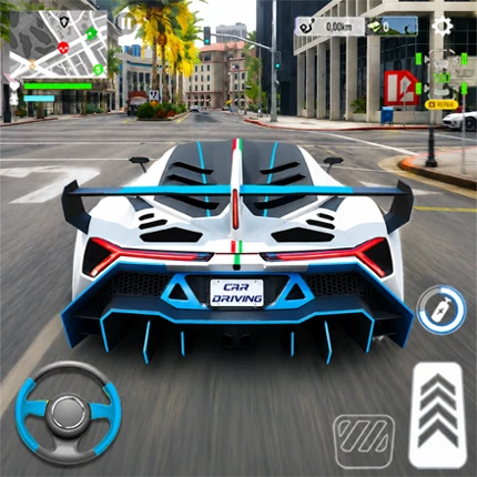 Car Driving Traffic Race Image