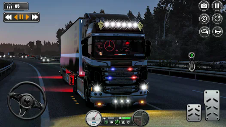 Real City Cargo Truck Driver Image