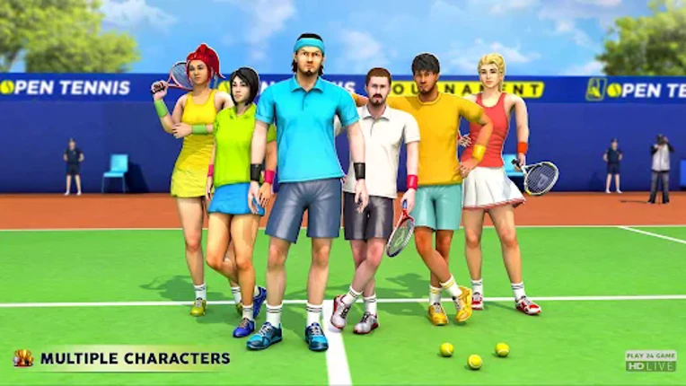 Open Tennis Tournament Game screenshot