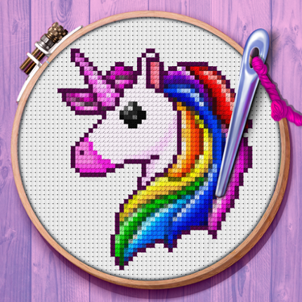 Magic Cross Stitch: Pixel Art Image