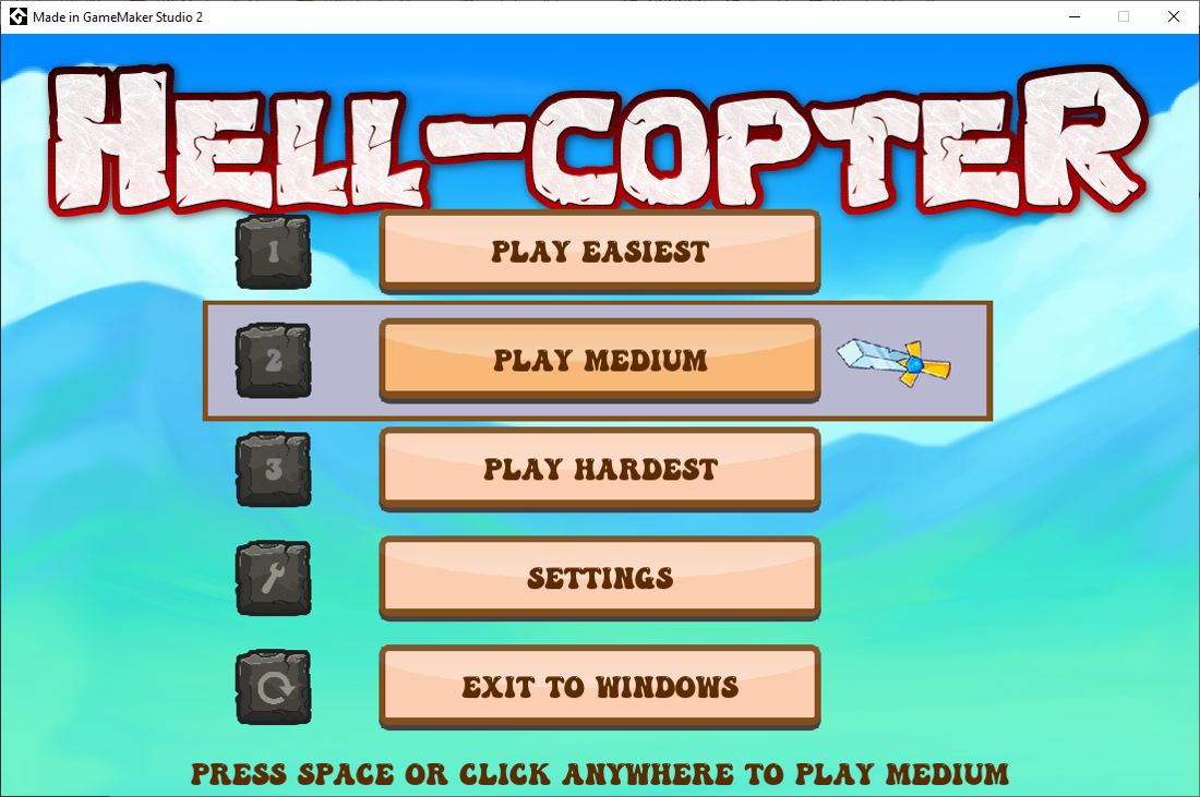 Games like Hell-Copter  - Accessible Game - One Button Simple Control System