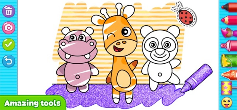 Glitter Coloring For Kids screenshot