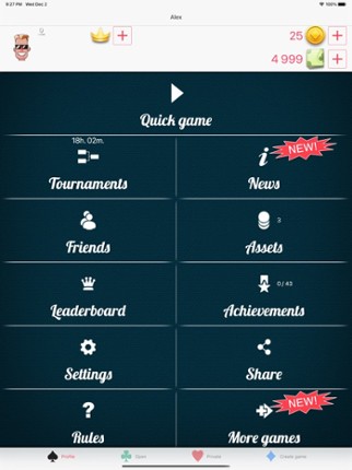 Mau-Mau Online screenshot