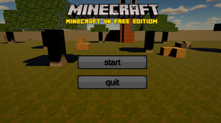 Minecraft 4k free edition screenshot
