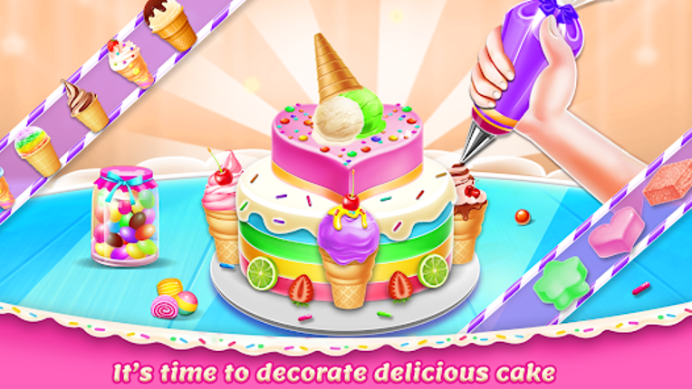 Sweet IceCream Cake Maker Game screenshot