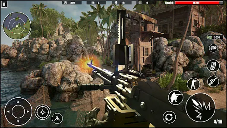 Machine Gun Warship: Gun Games Image