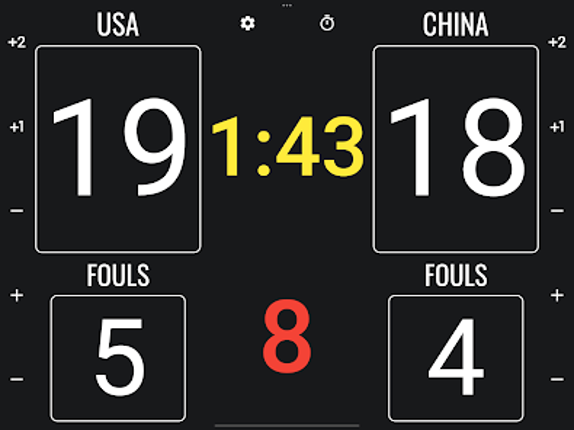 3x3 Basketball Scoreboard screenshot