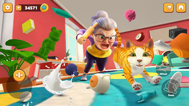 Naughty Cat: Virtual Cat Chaos screenshot