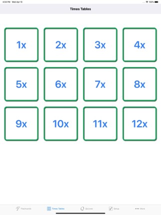 Times Tables Flashcards Image