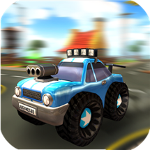 Cartoon Hot Racer 3D Image