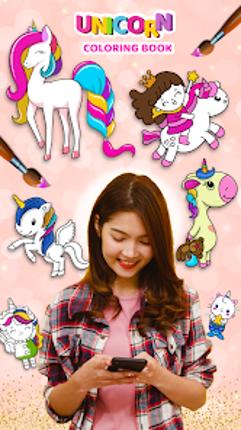 Unicorn Coloring Girl Games Image