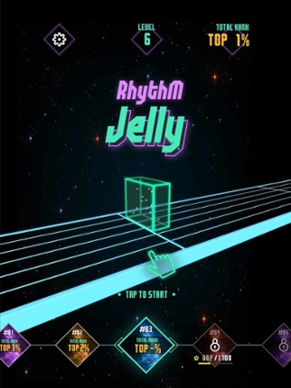 RhythmJelly: Music Rush Game screenshot