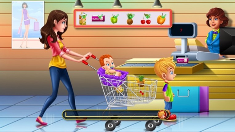 Shopping Game Kids Supermarket  help mom with the shopping list and to pay the cashier ! FREE Image