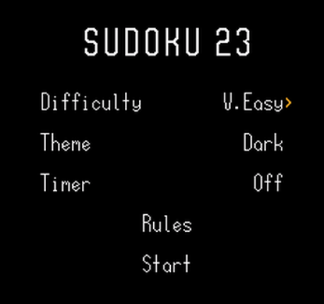 SUDOKU 23 screenshot