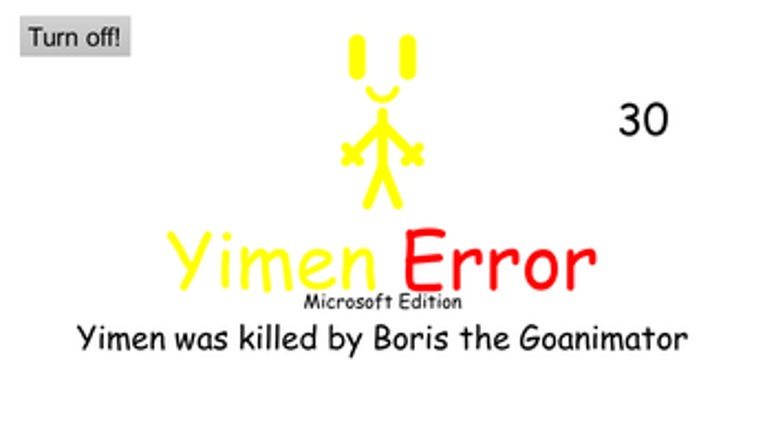 Yimen Error (Microsoft Edition) - Errors & OS Games (Friendly Turn) Image