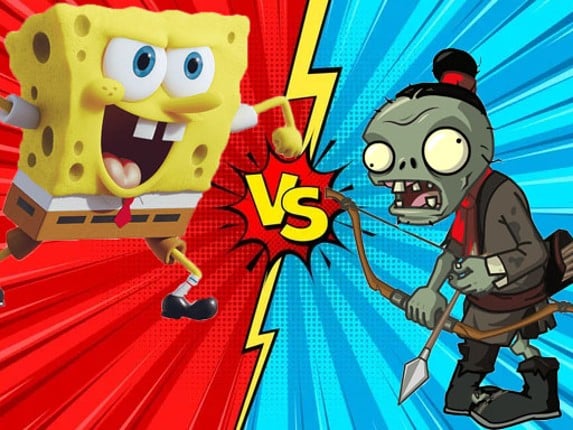 Zombie Vs SpongeBoob Game Cover