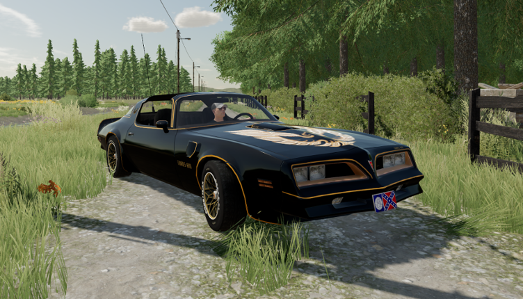 77 Pontiac Trans Am Firebird Bandit  FS22 Game Cover