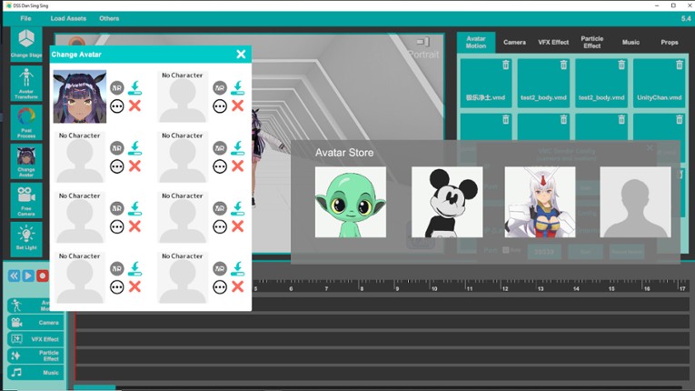 Dan Sing Sing AMV Maker for Vroid VRM and MMD screenshot