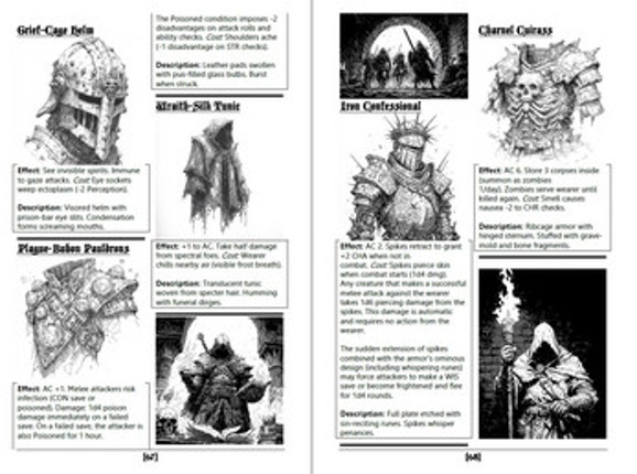 Darkened Treasures: A Tome of 170+ Grimdark Magic Items for TTRPGs Image