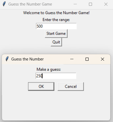 Advanced Guess The Number Game Game Cover