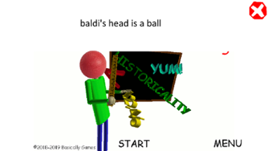 Baldi's head is a ball Image