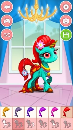 Pony &amp; unicorn dressup game - dress up free Image