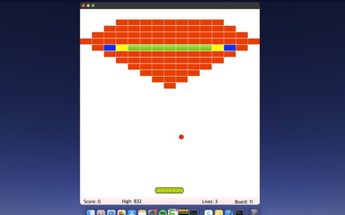 Simple Brickout screenshot