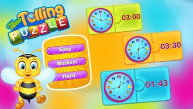 Time Telling Jigsaw Puzzle For Kids Image