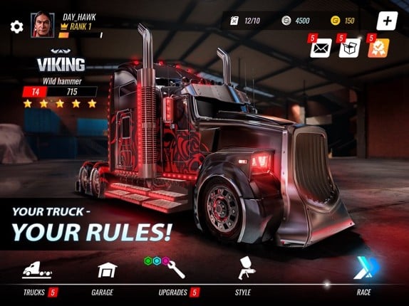 Big Rig Racing:Truck drag race screenshot