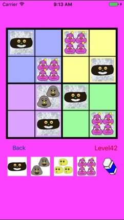 Easy SUDOKU with Faces!? 4x4,6x6,7x7 screenshot